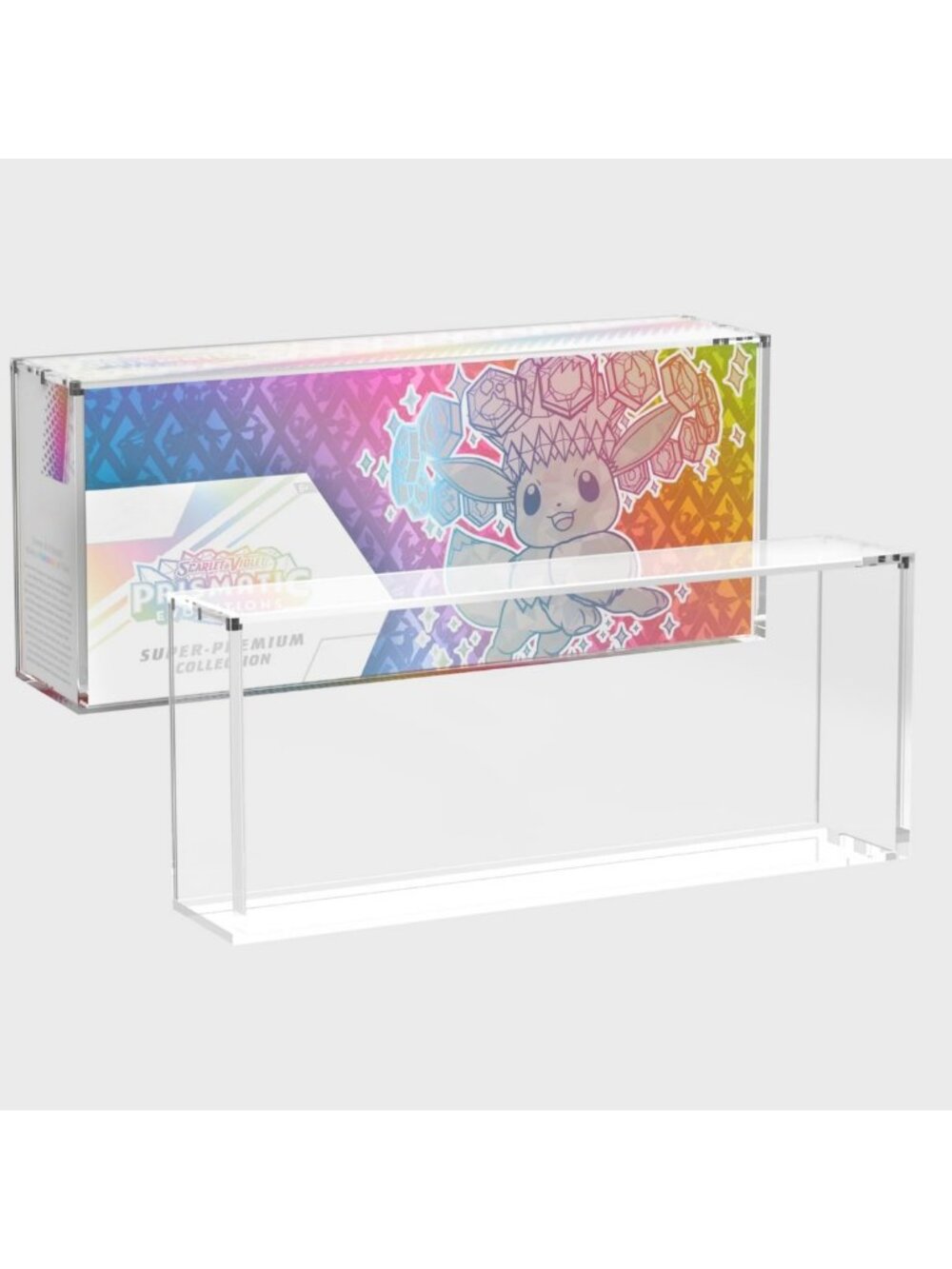 Ultra Thick Acrylic Display Case for Super-Premium Collection Box - Magnetic Lid